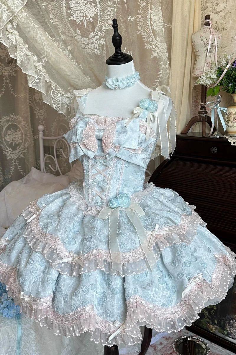 [pre-order] Candy Color Dreamy Doll Lolita Dress + Hair Accessories