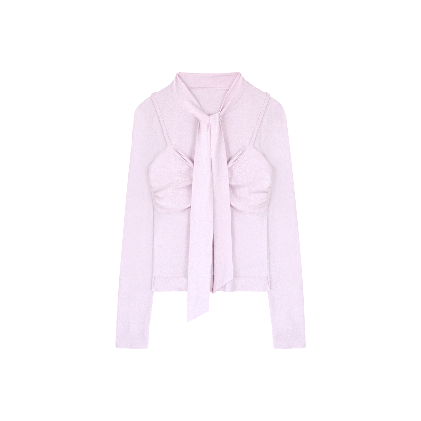 Cloud-like Twist Collar Top