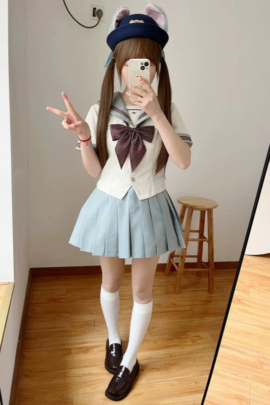 Milk Green Sailor Uniform