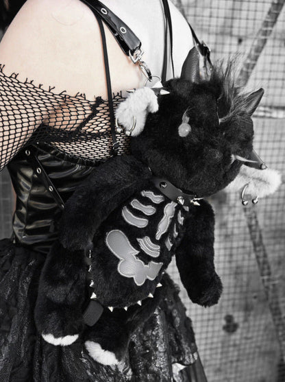 Satan Hell Lamb Punk Rock Shoulder Dark Hand Crossbody Doll Bag