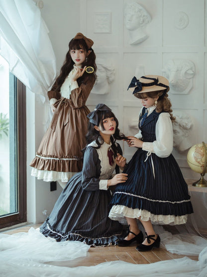 Classical Striped Volume Lolita Dress [pre-order]