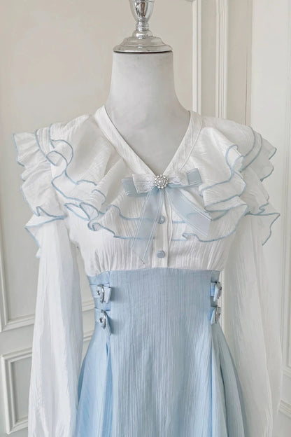 Ruffled Long Dress