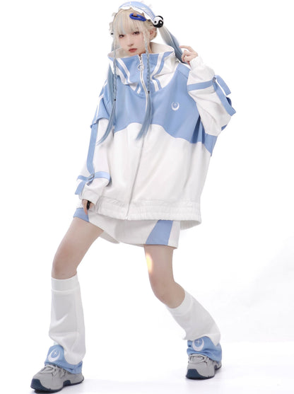 [angel Style] Mineral Series Subculture Cyber Jersey Set