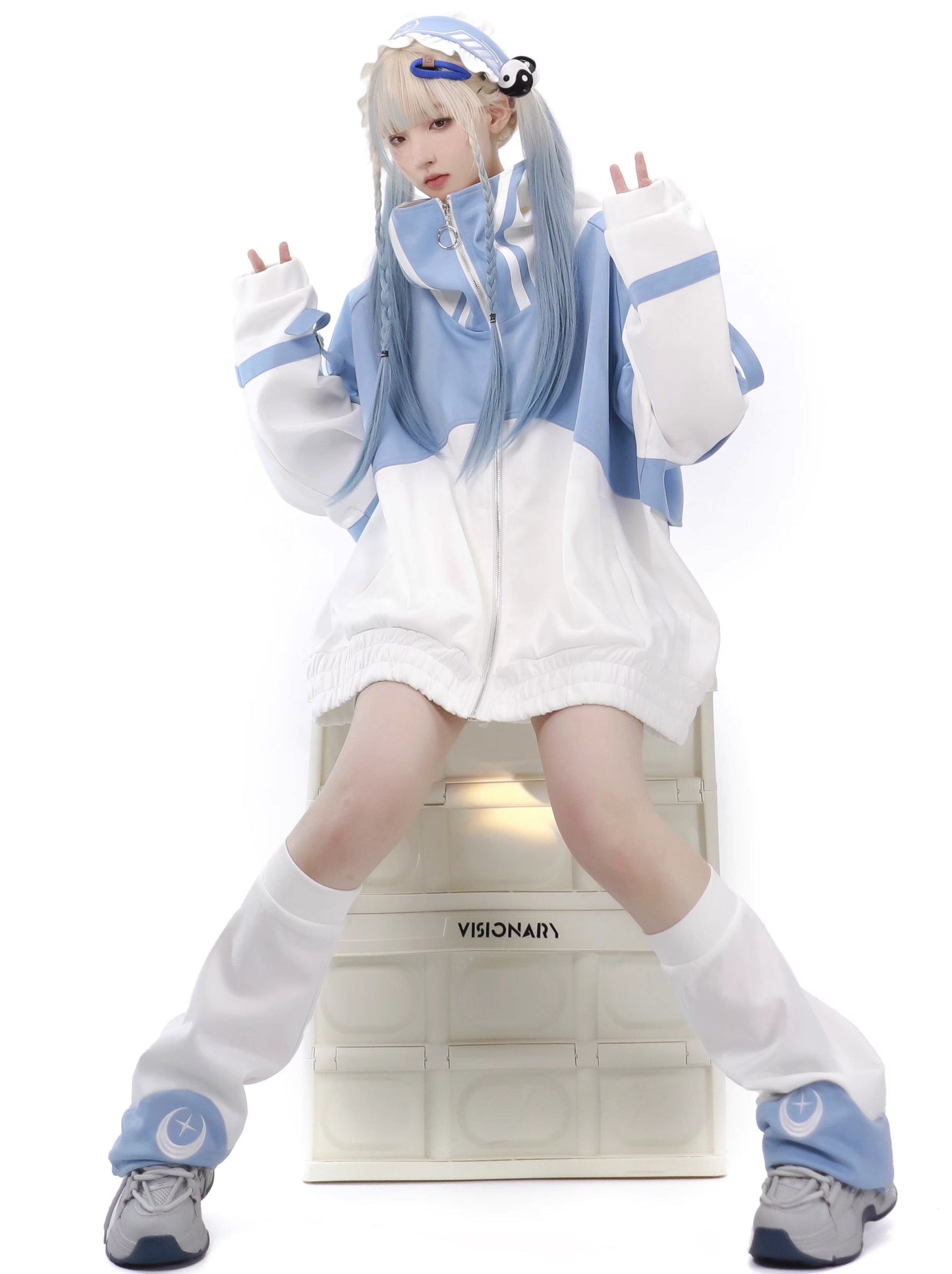 [angel Style] Mineral Series Subculture Cyber Jersey Set
