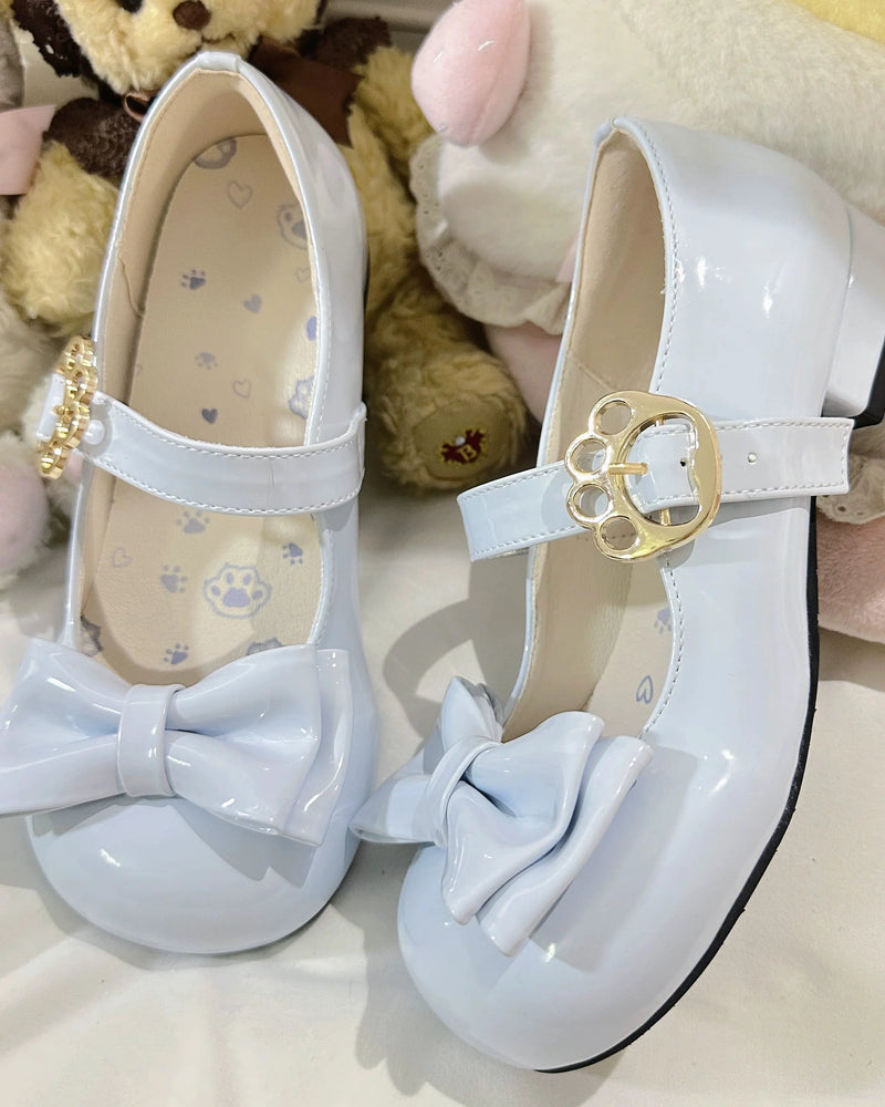 Glossy Ribbon Lolita Shoes