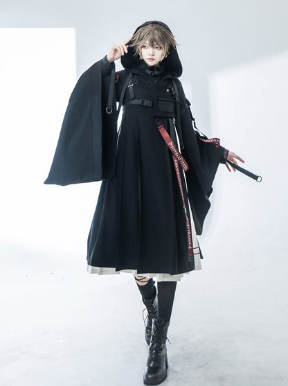 Wasteland Cool Hooded Cardigan + Jumper Skirt + Inner Top [pre-order]