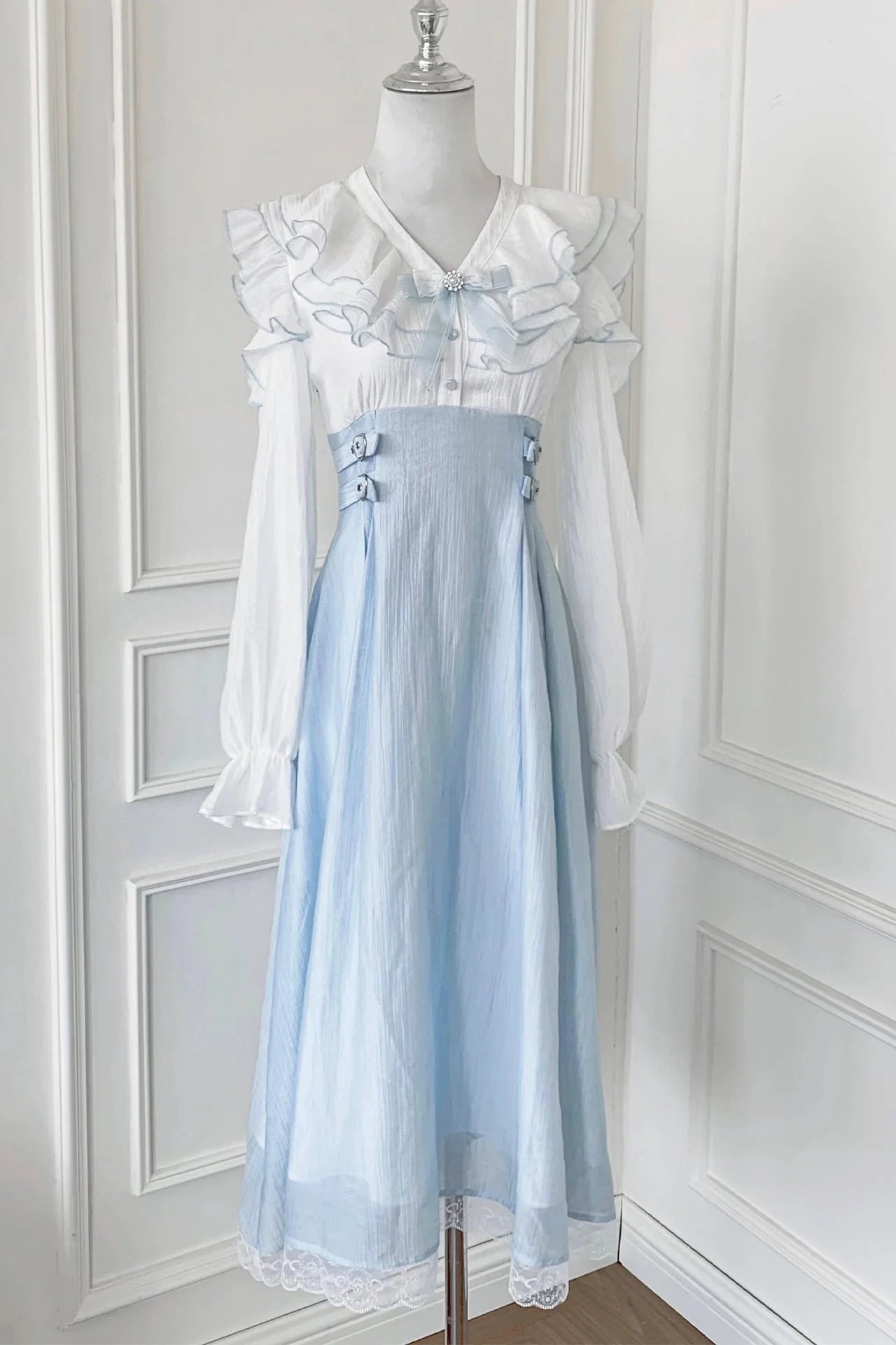 Ruffled Long Dress