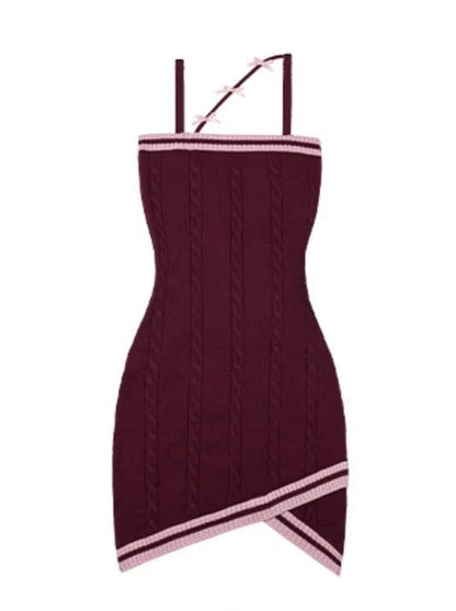 Romantic Pure Desire Knit Cardigan Dress Set