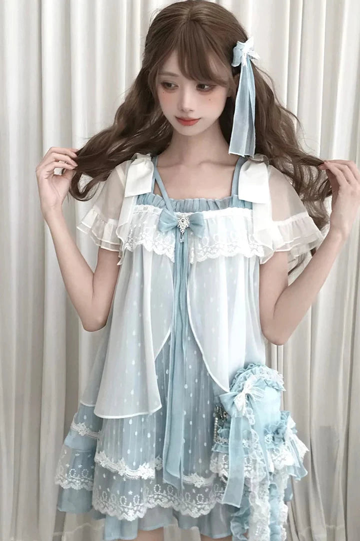 Floating Dream Lace Dress + Skirt + Bag