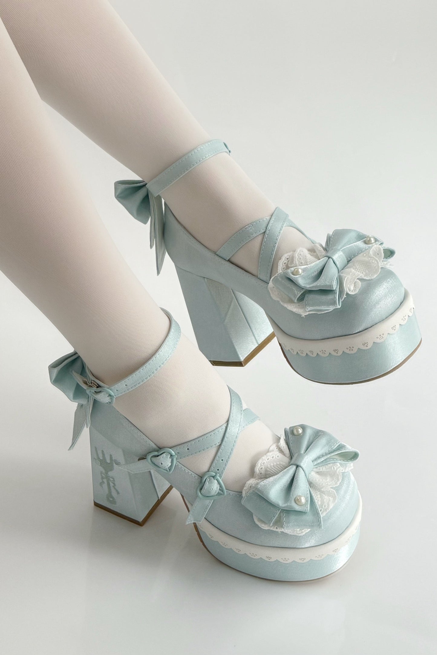 Sweet Ruffle Ribbon Lolita Shoes