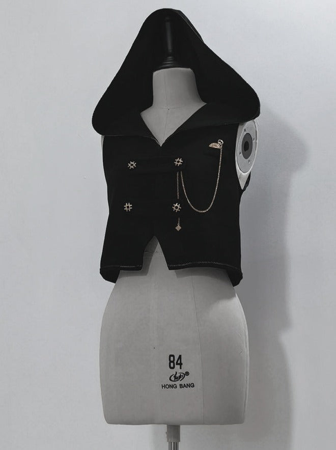 Dark Prince Hooded Cape + Rabbit Hooded Vest + Pumpkin Pants + Ruffle Shirt + Big Waist Ribbon [pre-order]