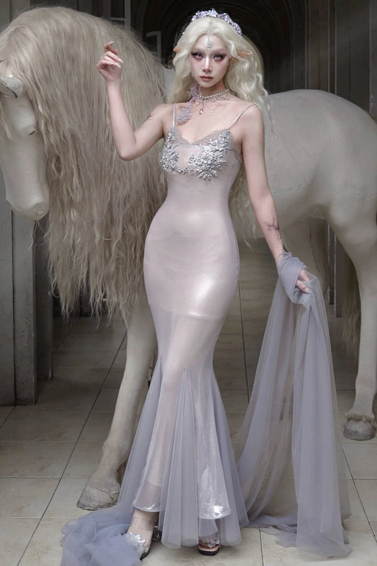 Moonlight Beast Mermaid Dress + Tube Top + Necklace