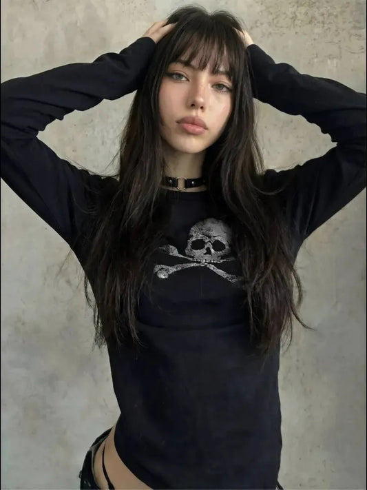 Diamond Skull Pullover