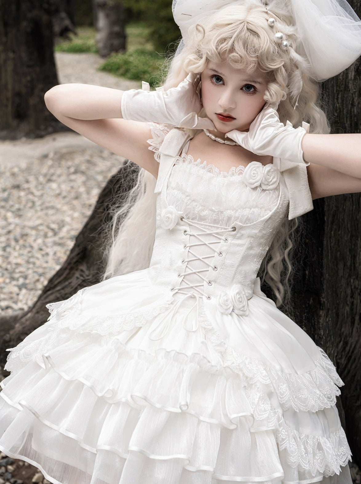 Wedding Rose Short Dress