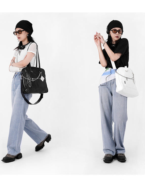 Metal Plate Chain Strap Mode Square Bag-pc Bag
