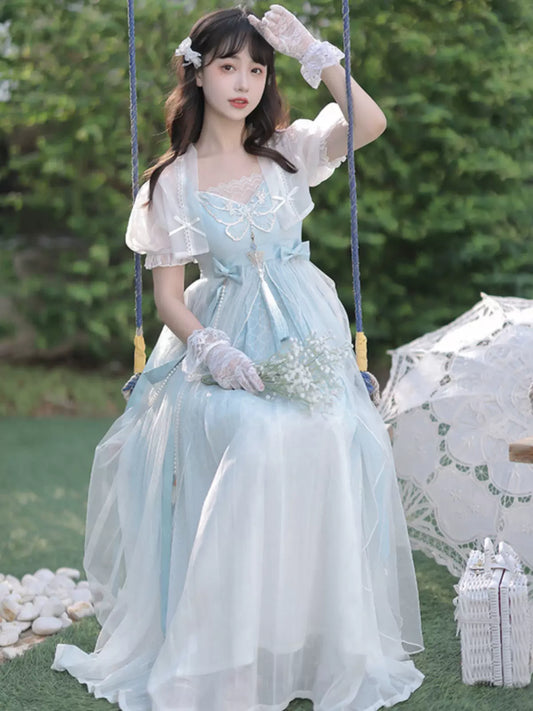 Fantasy Butterfly Lolita Chinese-style Gradient Dress Set