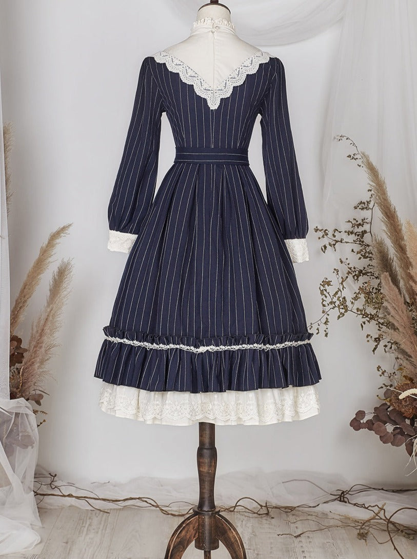 Classical Striped Volume Lolita Dress [pre-order]