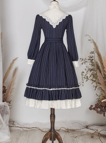 Classical Striped Volume Lolita Dress [pre-order]
