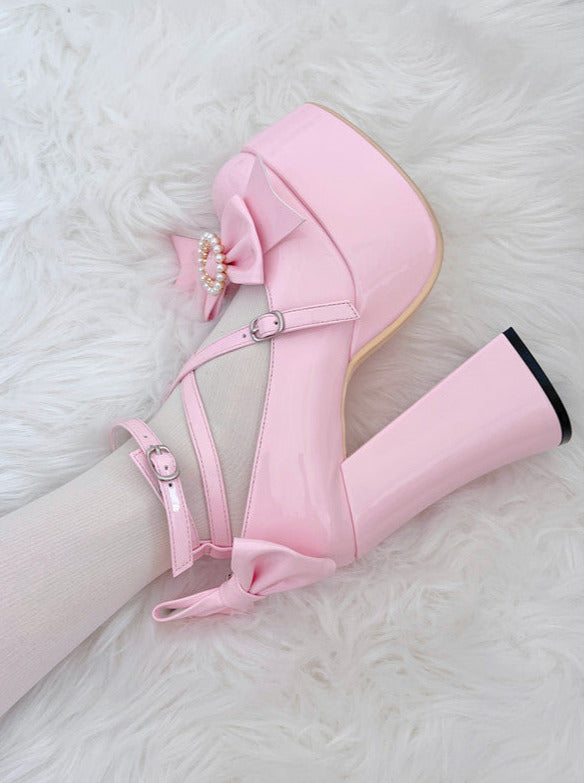 Lolita High Heel Strap Princess Shoes