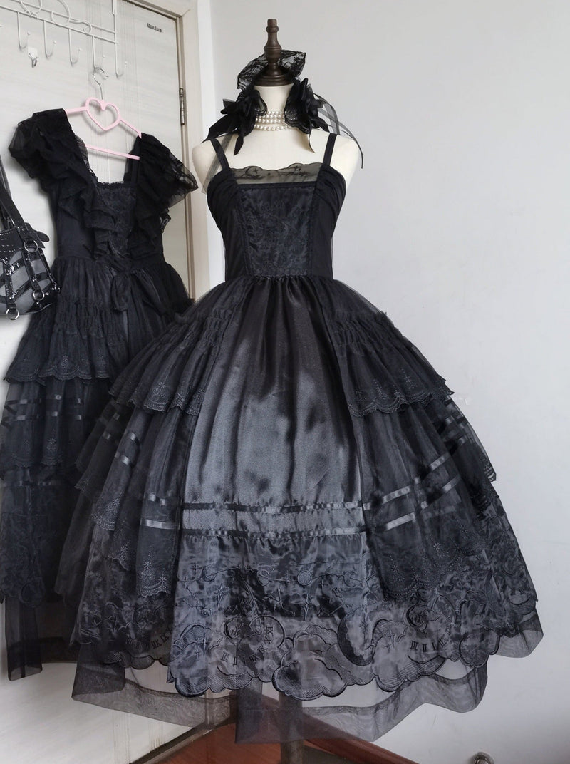 Summer Tiered Lolita Dress + Lolita Jumper Skirt