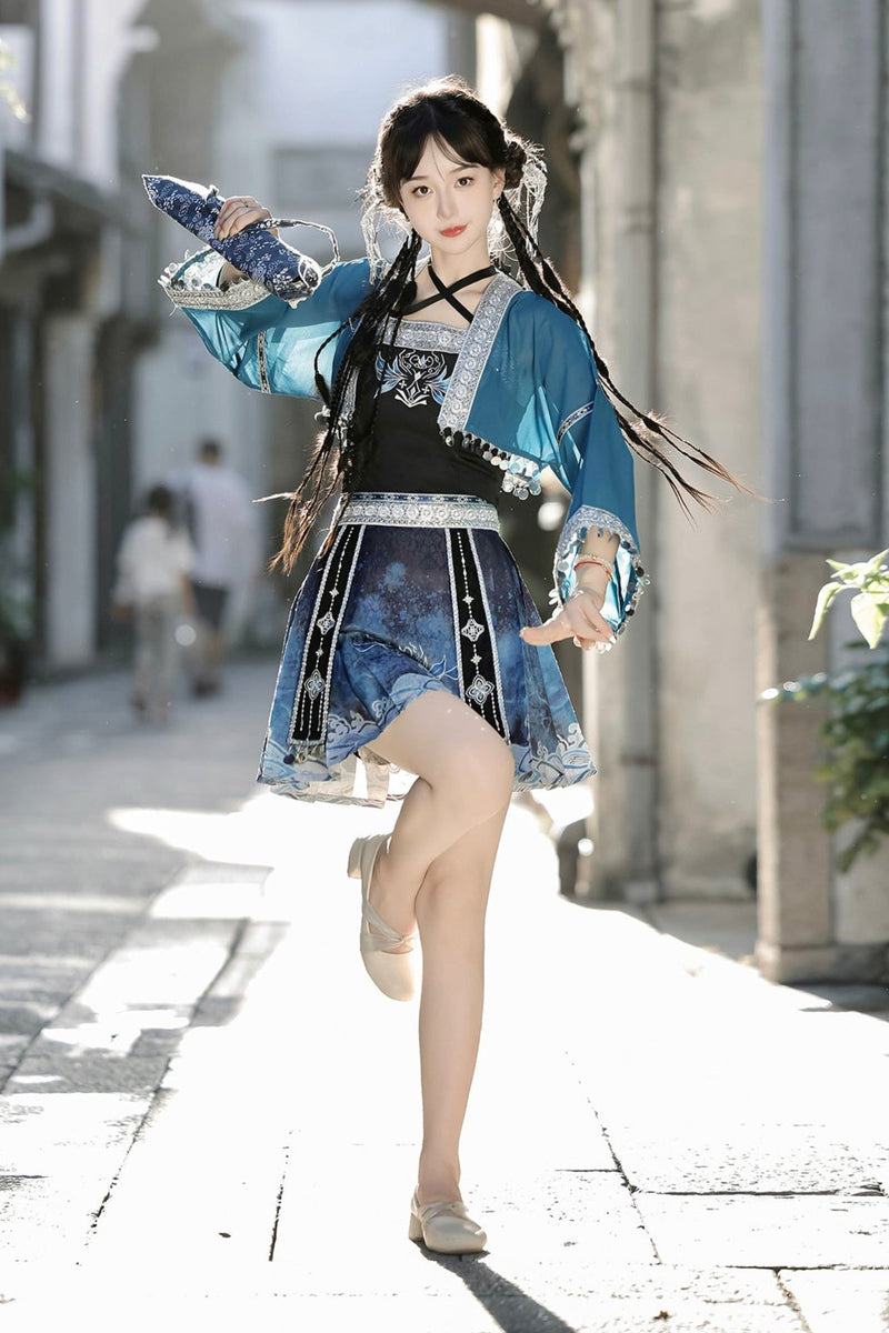 Daily Han Elements Mao Mian Skirt Set