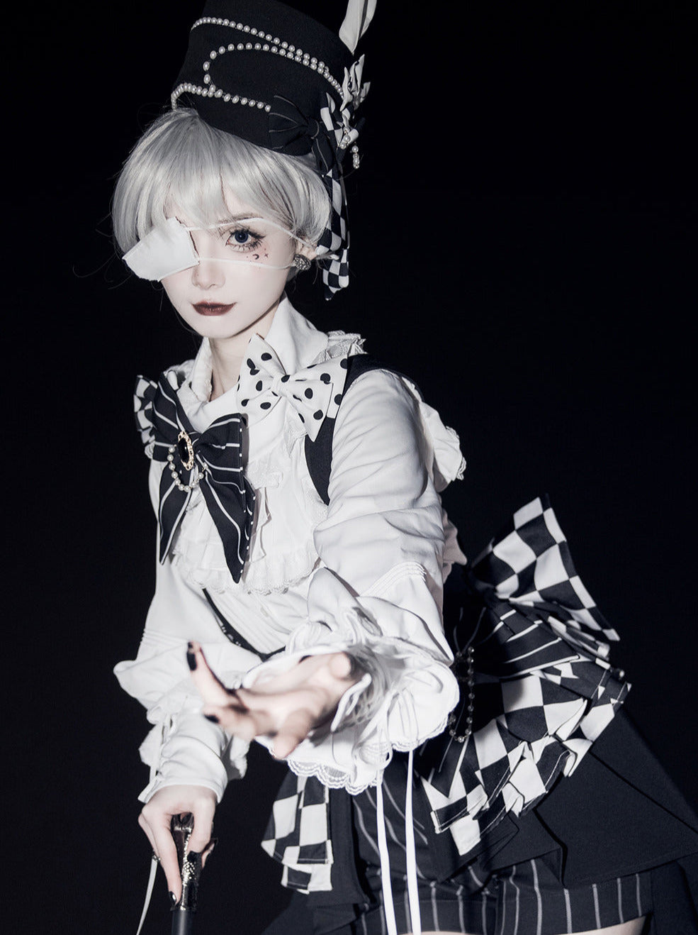 Rabbit Theatre Block Plaid Lolita Shirt Pants Waistband All Set [pre-order]