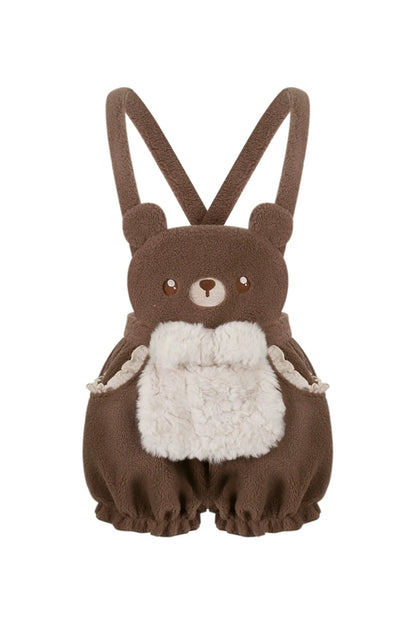 Bear Cake House Knit Top + Bear Suspender Pants + Bear Plush Jacket