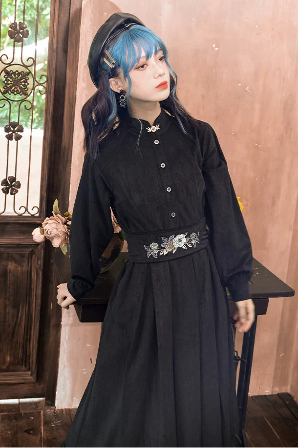 Cheongsam Shirt Long Dress
