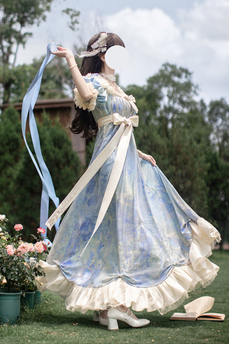 [order Deadline: December 30] Sun and Moon Poem Oil Paint Rose Dress Complete Set