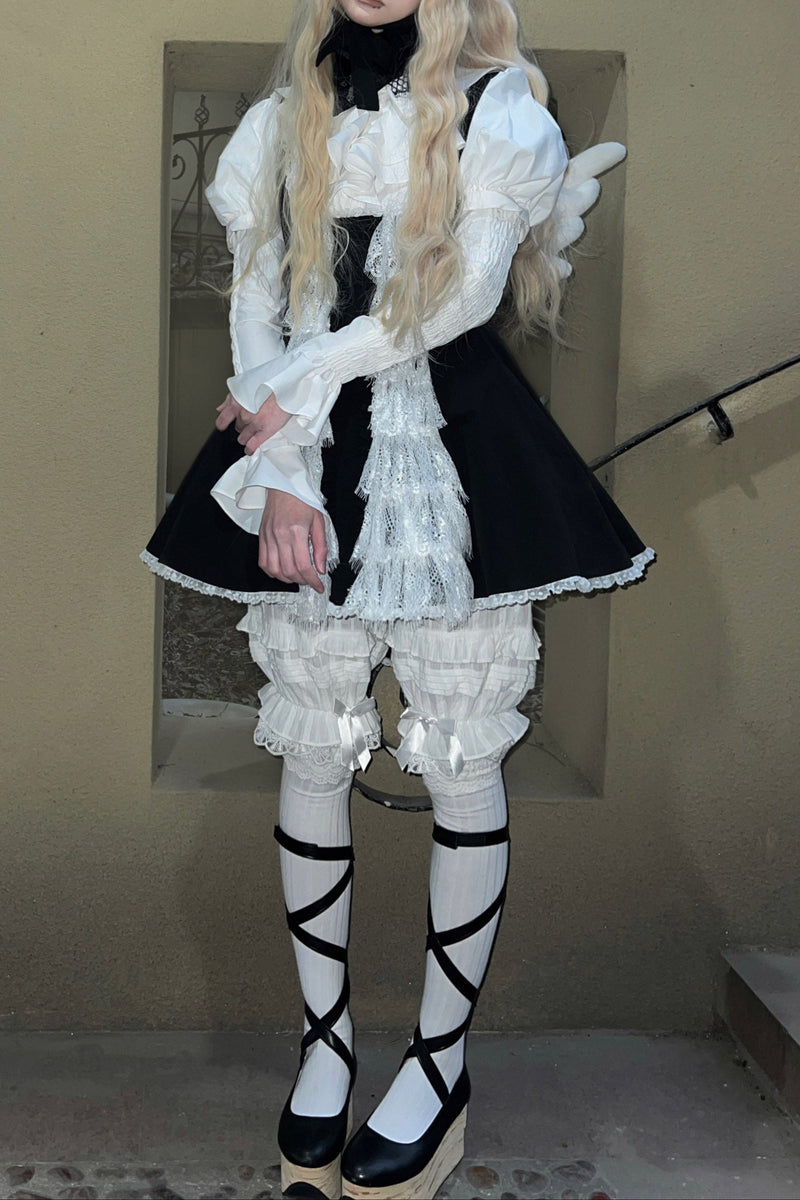 Little Angel Dark Gothic Lace Dress