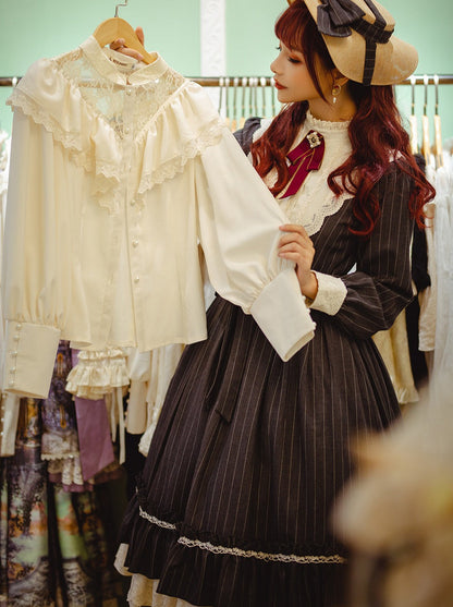 Classical Striped Volume Lolita Dress [pre-order]