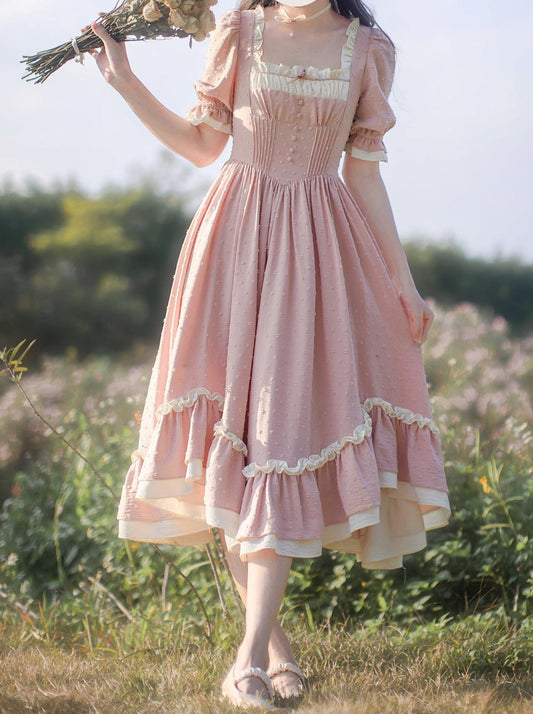 [pre-order] Sweet Retro Dress + Ruffled Apron + Bandana