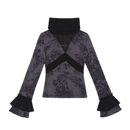 Punk Color Block Knit Top