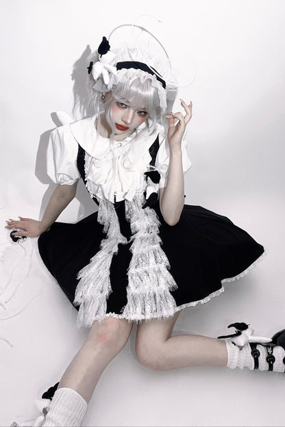Little Angel Dark Gothic Lace Dress