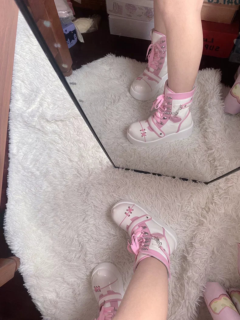 Subculture Mid Calf Half Boots