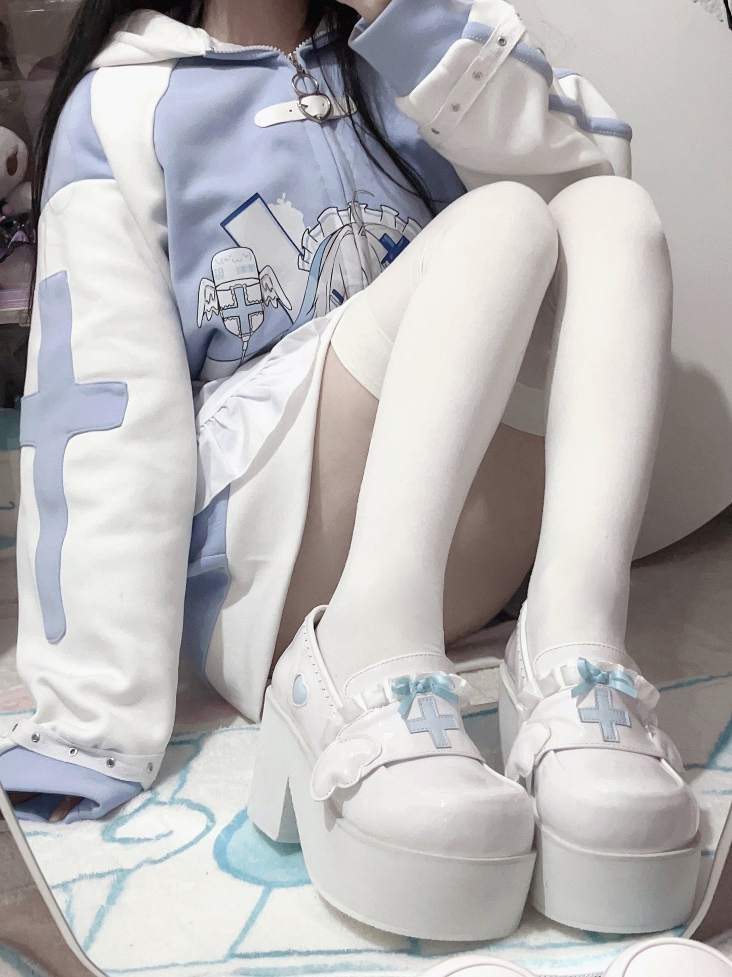[angel Style] Medical Lace Platform Shoes