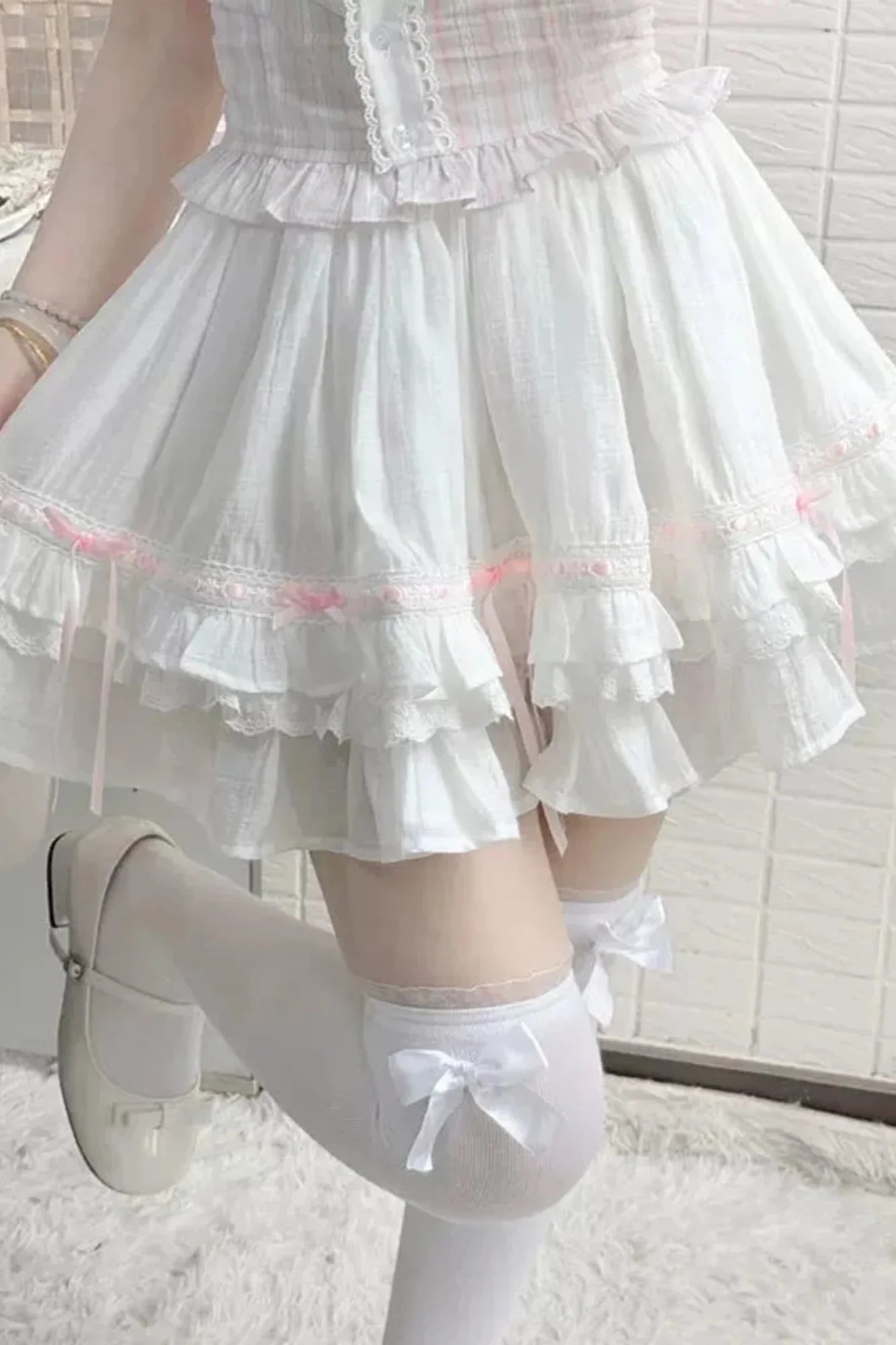 One-shoulder Doll Skirt Set
