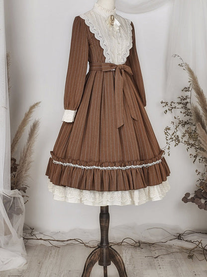 Classical Striped Volume Lolita Dress [pre-order]