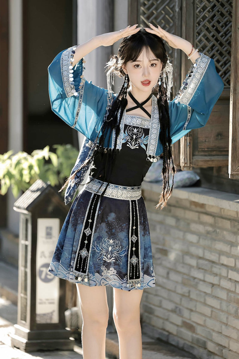 Daily Han Elements Mao Mian Skirt Set