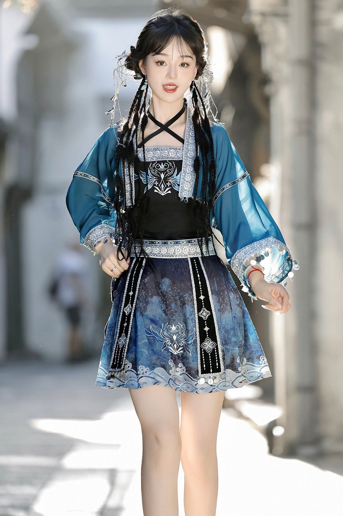 Daily Han Elements Mao Mian Skirt Set