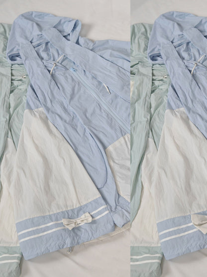 [angel Style] Aqua Angel Subculture Hooded Hoodie + Ribbon Shorts + Leg Warmers