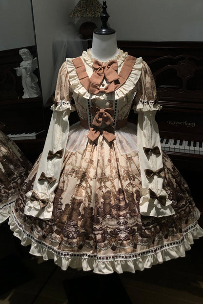 Antique Doll Ruffle Lolita Dress