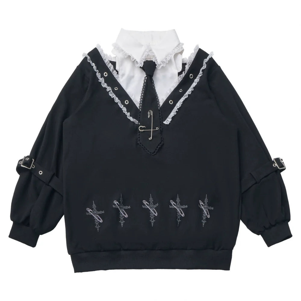 Big Swing Shirt Design Top + Hooded Dress + Long Culottes