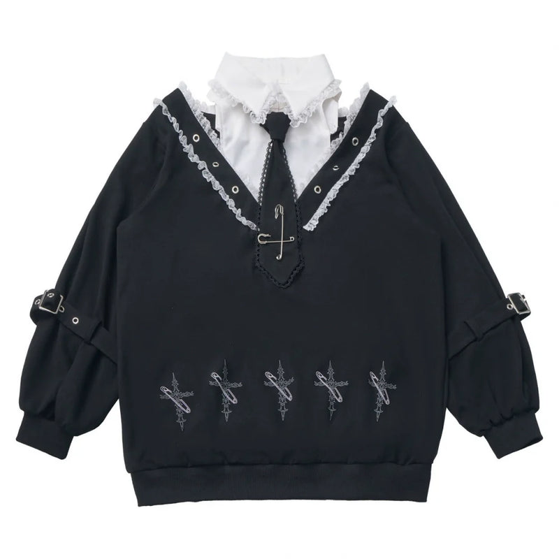 Big Swing Shirt Design Top + Hooded Dress + Long Culottes
