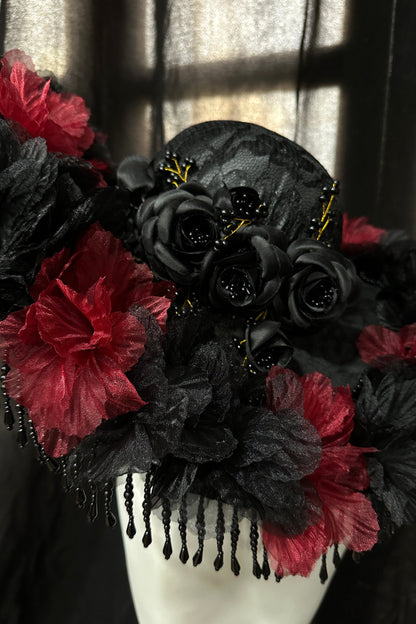 Dark Rose Gothic Lolita Hat