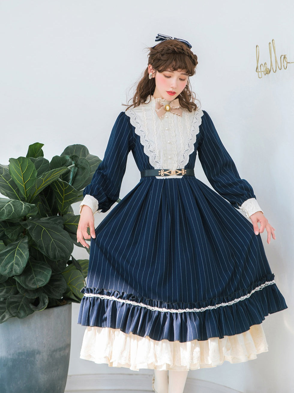 Classical Striped Volume Lolita Dress [pre-order]