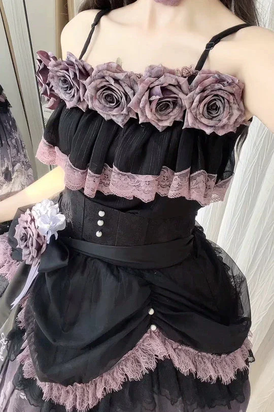 [pre-order] Romantic Rose Lolita Summer Dress Set