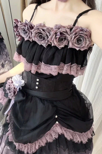 [pre-order] Romantic Rose Lolita Summer Dress Set