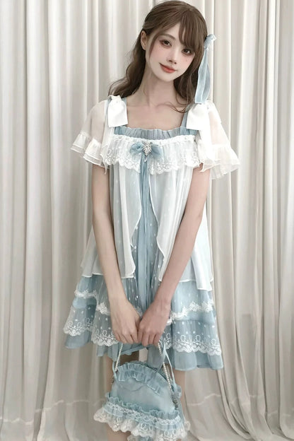 Floating Dream Lace Dress + Skirt + Bag