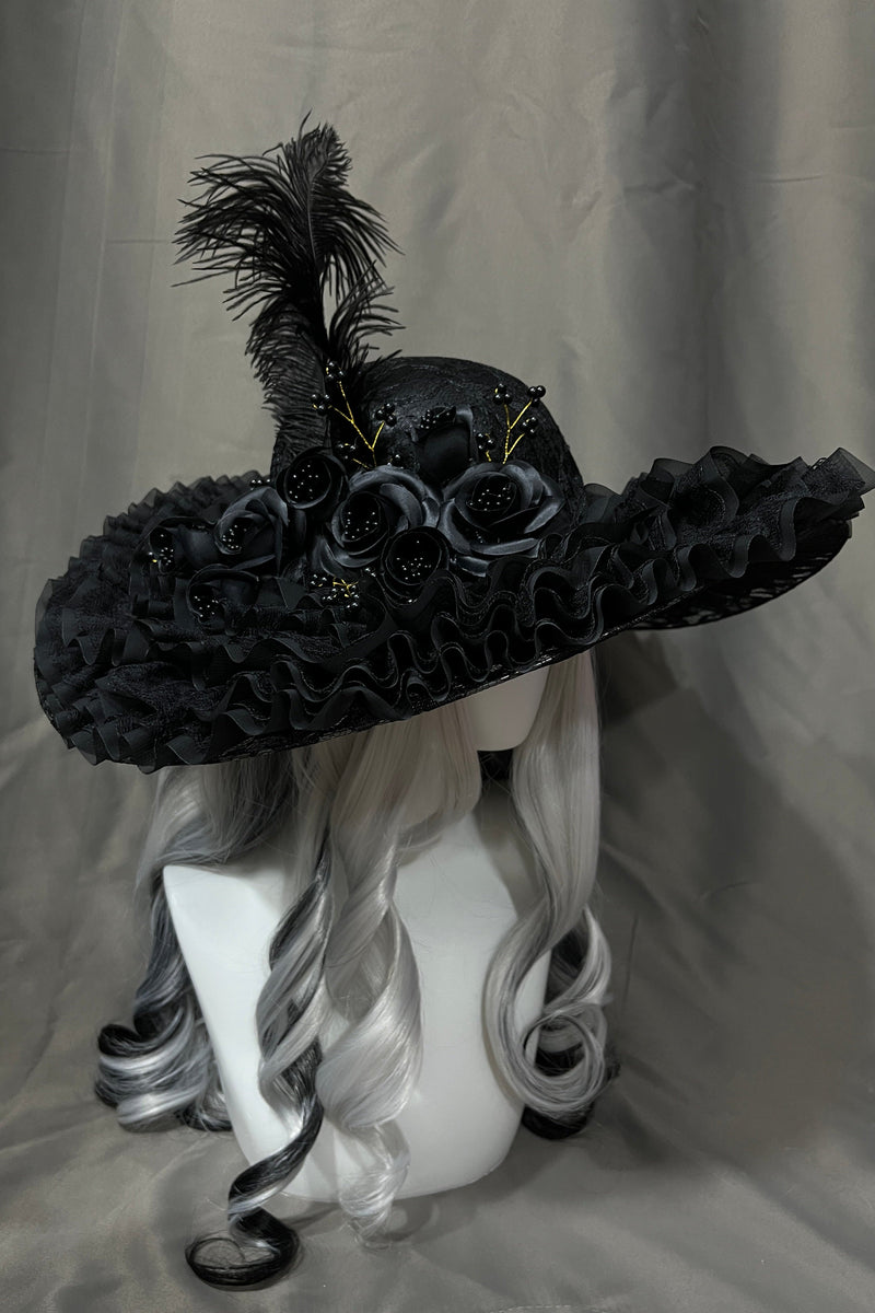 Gothic Rose Lolita Hat